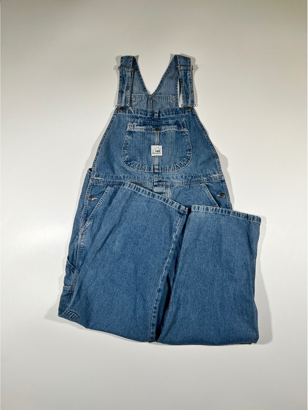 Lee Dungarees Vintage Denim Bib Overalls Wash Riveted Workwear Unisex